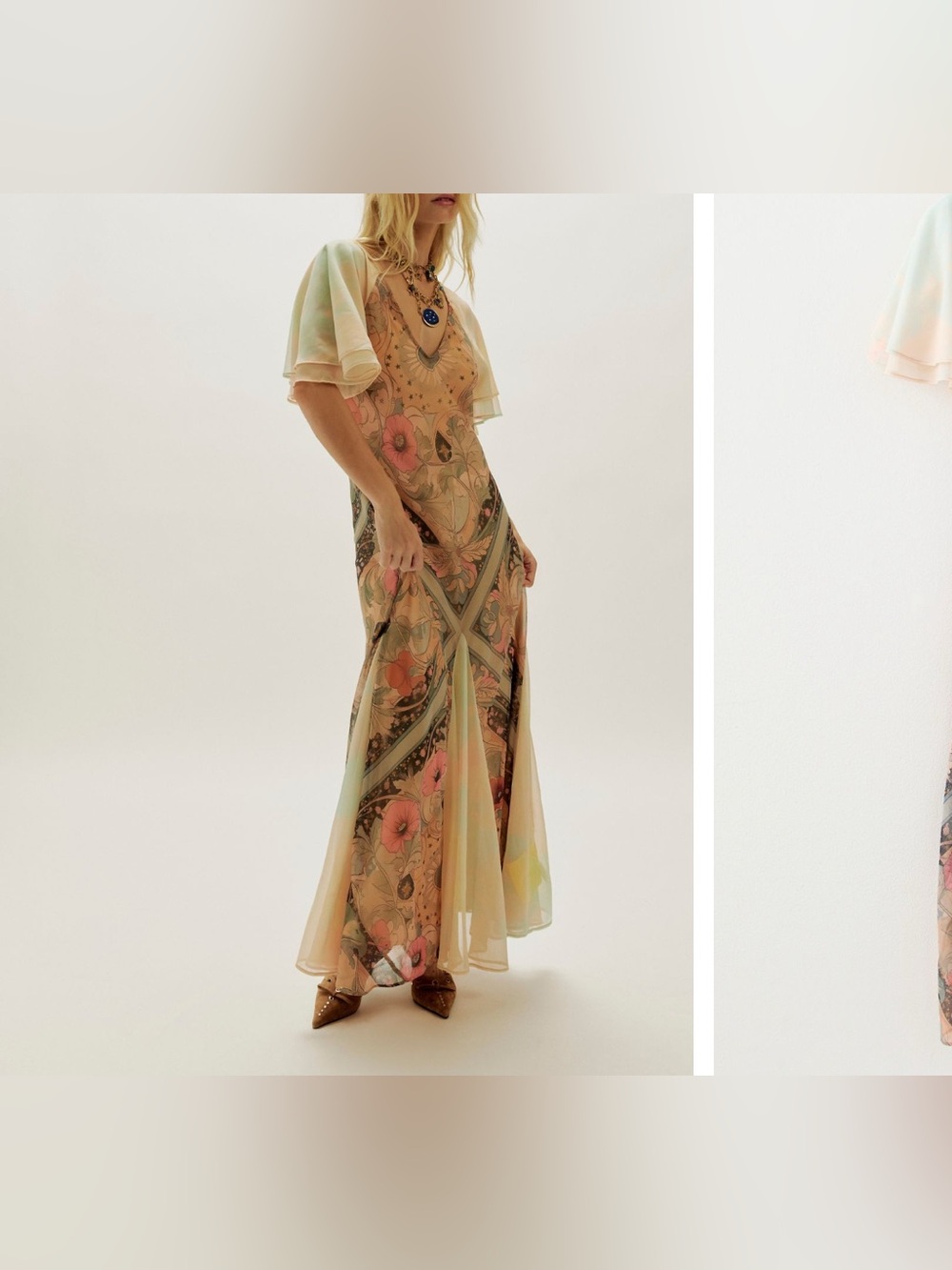 NWT Free People Celestial Nights Maxi Dress - fairy combo - XS, small - Picture 8 of 16